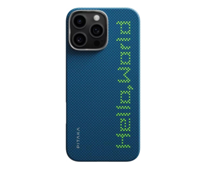 Etui do telefonów PITAKA Tactile Woven Case Hello World iPhone 16 Pro Max